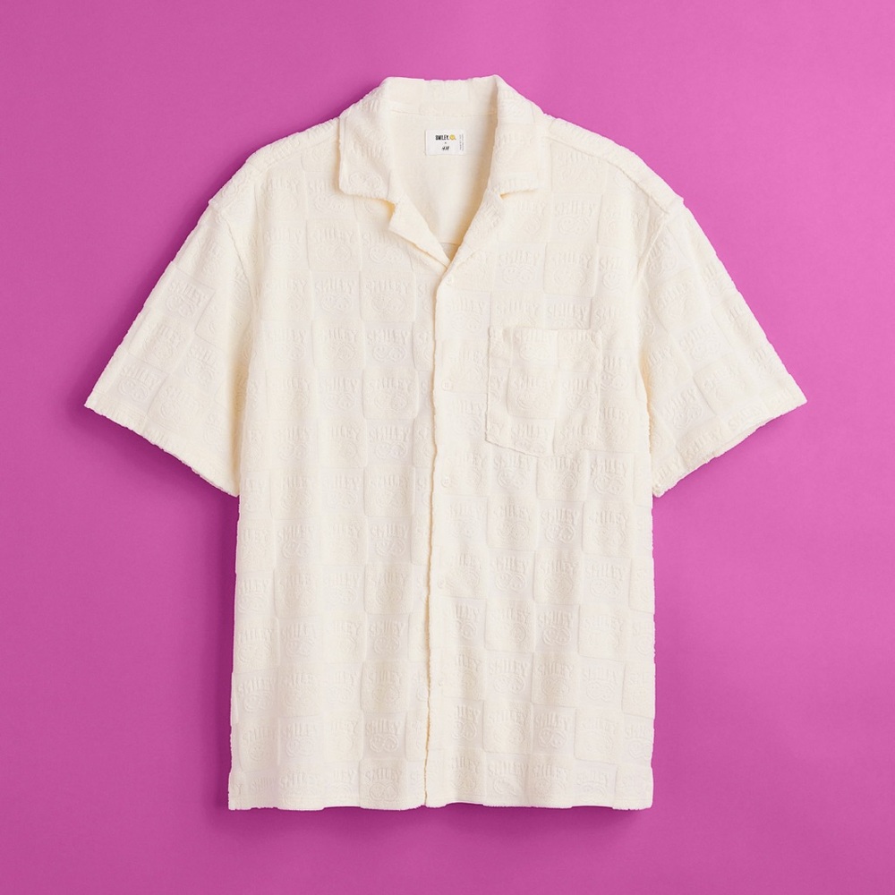 Smiley Terry Button Up